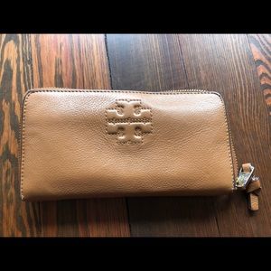 Tan Tory Burch Wallet